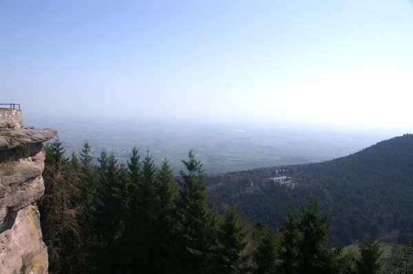 Mont Sainte Odile - Vus vers la plaine d'alsace - Photo Christelle Ladrire